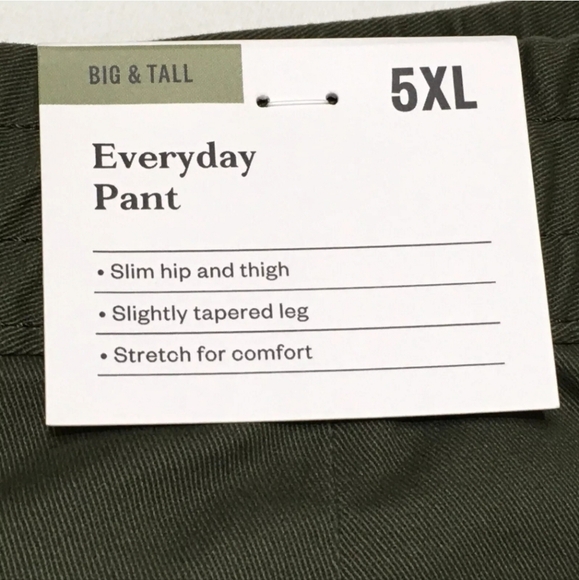 NEW! Houston White Adult Twill Jogger Pants - Green & Goodfellow Pants - Picture 9 of 10